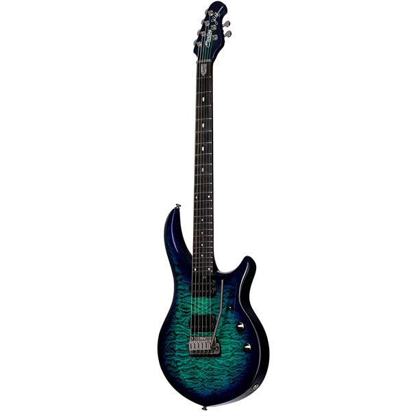 Sterling MAJ200XQM Majesty X Dimarzio Electric Guitar - Cerulean Paradise (MAJ200 MAJ200X QM)