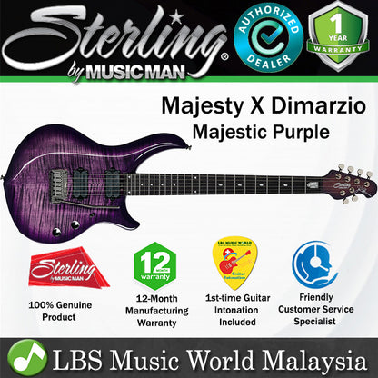 Sterling MAJ200XFM Majesty X Dimarzio Electric Guitar - Majestic Purple (MAJ200X MAJ200 FM)