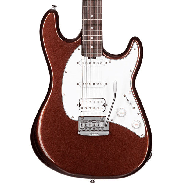 Sterling Cutlass CT50HSS Poplar Body Electric Guitar With Tremolo Rosewood Fingerboard - Dropped Copper (DCP)