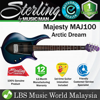 Sterling MAJ100 John Petrucci Majesty Electric Guitar Rosewood Fingerboard - Arctic Dream (MAJ 100)