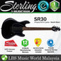 Sterling by Ernie Ball Music Man SR30 Stingray Electric Guitar with Tremolo - Stealth Black (SR30-SBK)