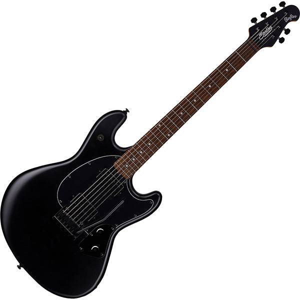Sterling by Ernie Ball Music Man SR30 Stingray Electric Guitar with Tremolo - Stealth Black (SR30-SBK)
