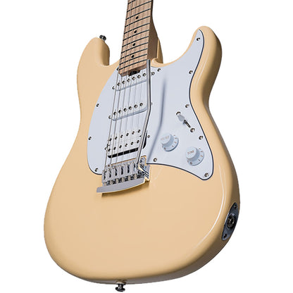 Sterling by Ernie Ball Music Man CT30HSS Cutlass Short Scale Electric Guitar -Vintage Cream (CT30HSS-VC)
