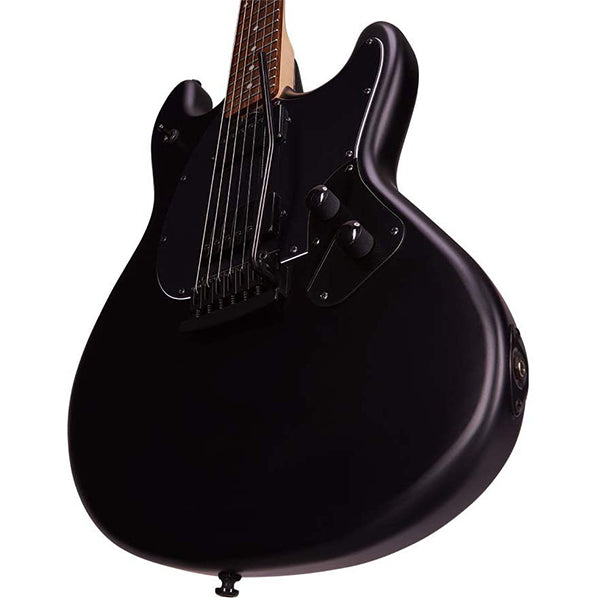Sterling by Ernie Ball Music Man SR30 Stingray Electric Guitar with Tremolo - Stealth Black (SR30-SBK)