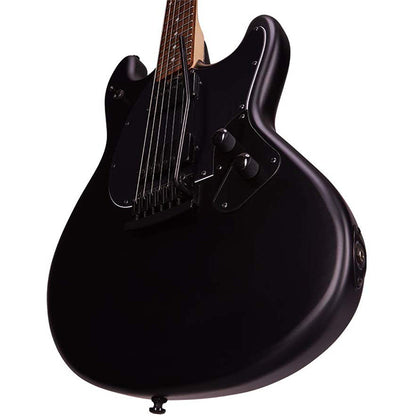 Sterling by Ernie Ball Music Man SR30 Stingray Electric Guitar with Tremolo - Stealth Black (SR30-SBK)
