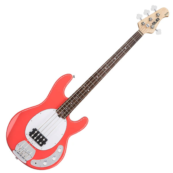 Sterling by Ernie Ball Music Man Ray4 Stingray Bass Guitar- Fiesta Red (Ray4-FRD)
