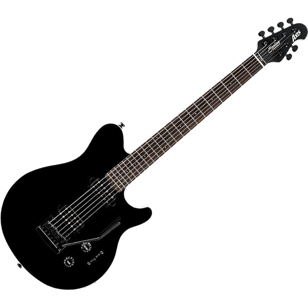 Sterling by Ernie Ball Music Man AX3S Axis Electric Guitar with Tremolo- Black Edition (AX3S-BK)