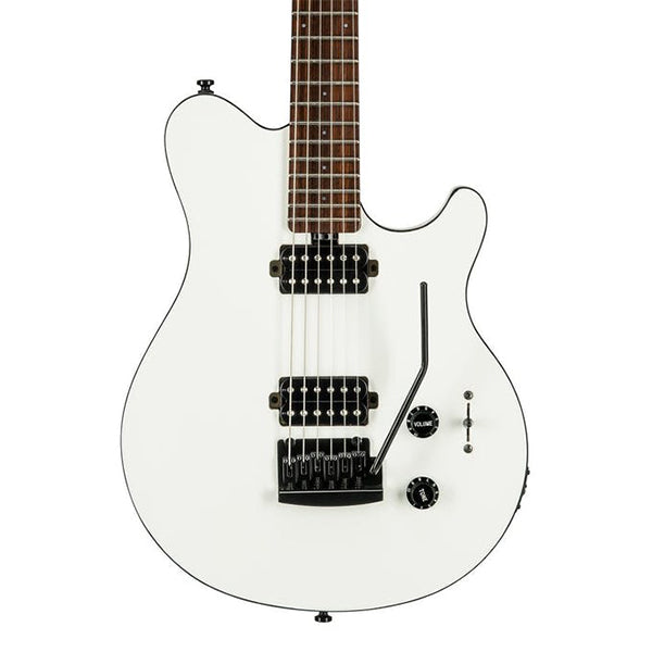 Sterling by Ernie Ball Music Man AX3S Axis Electric Guitar with Tremolo- White Edition (AX3S-WH)