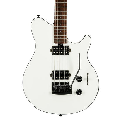Sterling by Ernie Ball Music Man AX3S Axis Electric Guitar with Tremolo- White Edition (AX3S-WH)