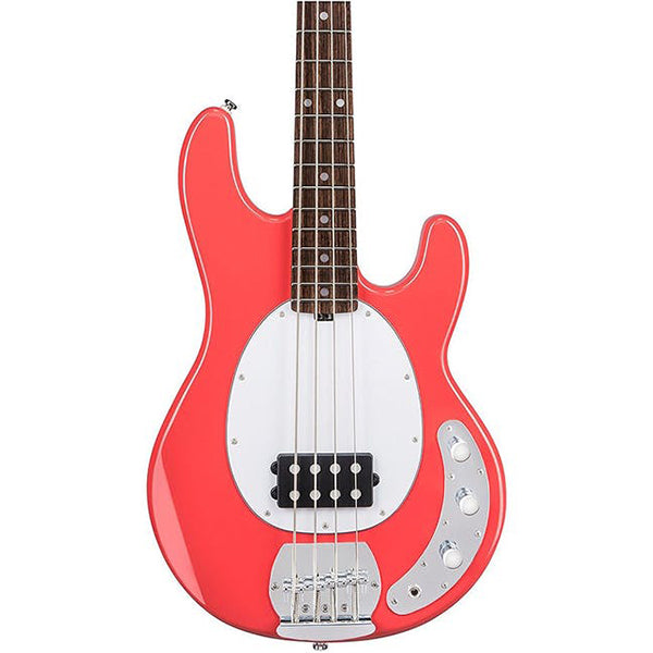 Sterling by Ernie Ball Music Man Ray4 Stingray Bass Guitar- Fiesta Red (Ray4-FRD)