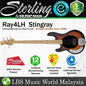 Sterling by Ernie Ball Music Man Ray4 Stingray Lefthanded Bass Guitar - Vintage Sunburst Satin (RAY4LH-VSBS)