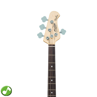Sterling by Ernie Ball Music Man Ray4 Stingray Bass Guitar- Trans Blue Satin (Ray4-TBLS)