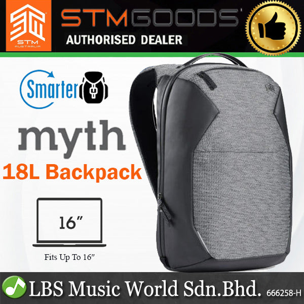 STM Myth Backpack 18L 16" Multifunctional Water Repellant Laptop Bag for Business Travel Leisure Student (Blue)
