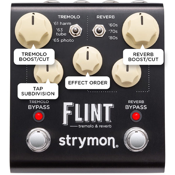 Strymon Flint Tremolo and Reverb Guitar Effect Stereo Pedal for Electric Guitar