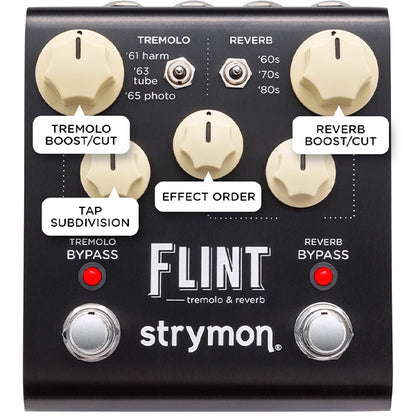 Strymon Flint Tremolo and Reverb Guitar Effect Stereo Pedal for Electric Guitar