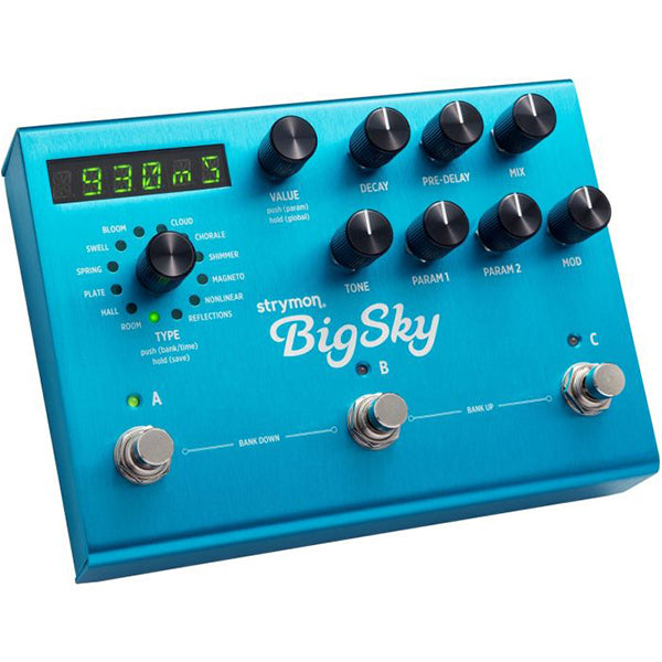 Strymon BigSky Reverb Multidimensional Reverberator Multi Effect Pedal for Electric Guitar (Big Sky)