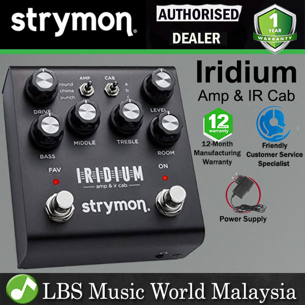 Strymon Iridium Amp & IR Cab Pedal with Amplifiers Simulator and Stereo IR Cabinets