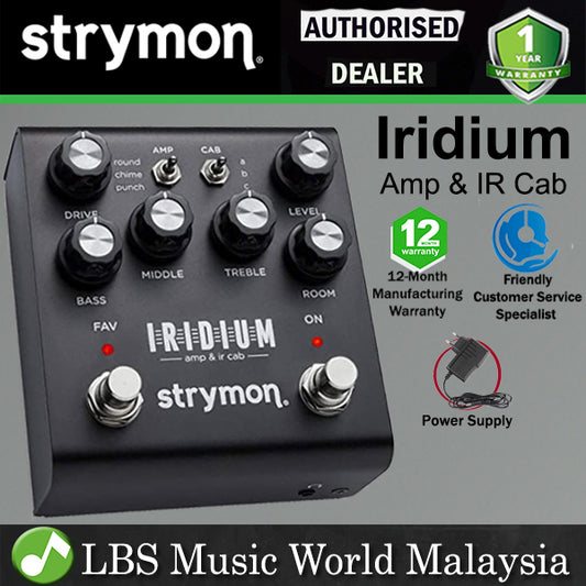 Strymon Iridium Amp & IR Cab Pedal with Amplifiers Simulator and Stereo IR Cabinets