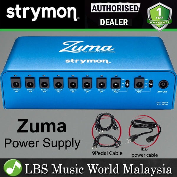 Strymon Zuma 9 Output Power Supply for 9V, 12V, and 18V Guitar Effects Pedal