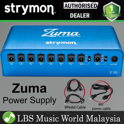 Strymon Zuma 9 Output Power Supply for 9V, 12V, and 18V Guitar Effects Pedal