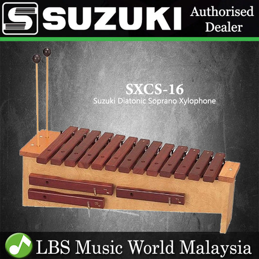 Suzuki SXCS16 16 Key Soprano Diatonic Xylophone with Mallet