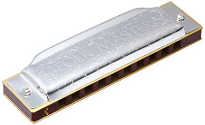 Suzuki Harmonica Folkmaster 10 Hole Diatonic Standard Harmonicas With Case (1072)