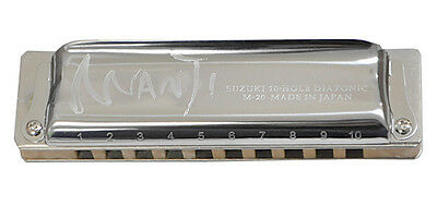 Suzuki Harmonica 10 Hole M-20 Manji Diatonic Harmonicas (M20 M 20)