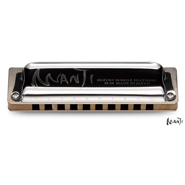 Suzuki Harmonica 10 Hole M-20 Manji Diatonic Harmonicas (M20 M 20)
