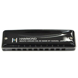 Suzuki Harmonica HA-20 10 Hole Promaster Hammond Diatonic Harmonicas (HA20 HA 20)