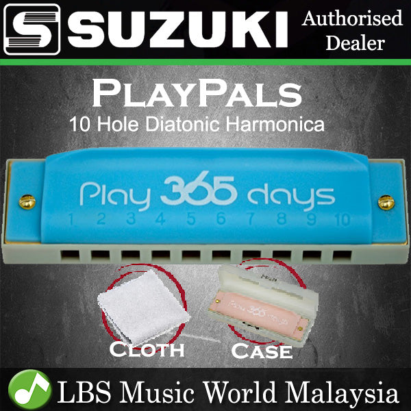 Suzuki Harmonica P-365 Play 365 10 Hole Playpals Diatonic Harmonicas (P365 P 365)