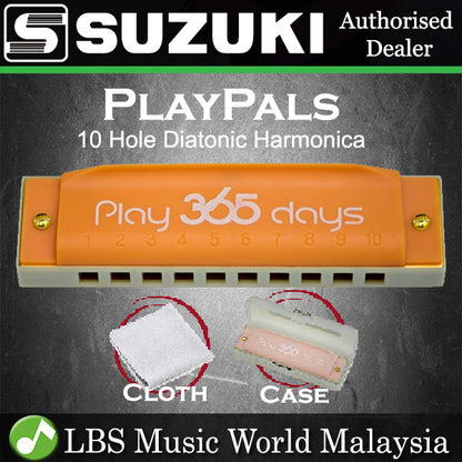 Suzuki Harmonica P-365 Play 365 10 Hole Playpals Diatonic Harmonicas (P365 P 365)