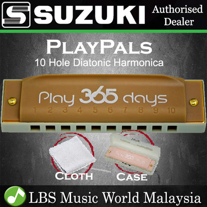 Suzuki Harmonica P-365 Play 365 10 Hole Playpals Diatonic Harmonicas (P365 P 365)