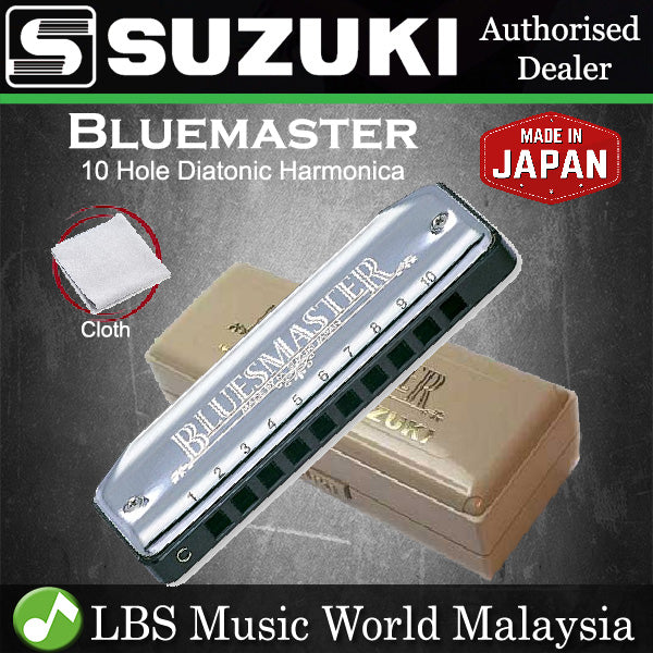 Suzuki Harmonica MR-250 10 Hole Bluesmaster Professional Diatonic Harmonicas (MR250 MR 250)