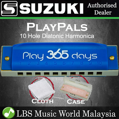 Suzuki Harmonica P-365 Play 365 10 Hole Playpals Diatonic Harmonicas (P365 P 365)