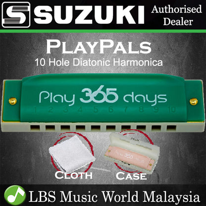 Suzuki Harmonica P-365 Play 365 10 Hole Playpals Diatonic Harmonicas (P365 P 365)