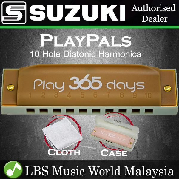Suzuki Harmonica P-365 Play 365 10 Hole Playpals Diatonic Harmonicas (P365 P 365)
