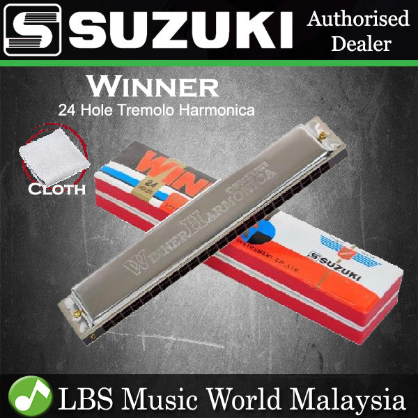 Suzuki Harmonica Tremolo Winner 16 20 24 Hole Harmonica Mouth Organ C Key