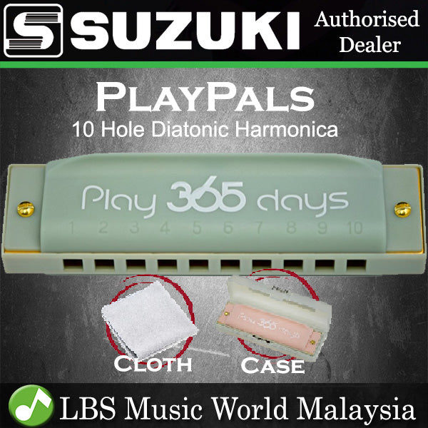 Suzuki Harmonica P-365 Play 365 10 Hole Playpals Diatonic Harmonicas (P365 P 365)