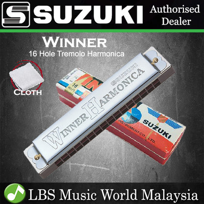 Suzuki Harmonica Tremolo Winner 16 20 24 Hole Harmonica Mouth Organ C Key