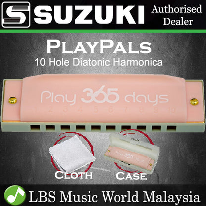 Suzuki Harmonica P-365 Play 365 10 Hole Playpals Diatonic Harmonicas (P365 P 365)
