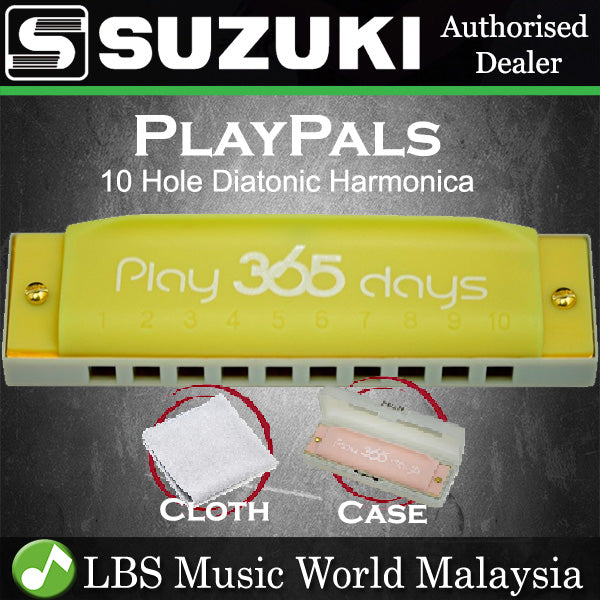 Suzuki Harmonica P-365 Play 365 10 Hole Playpals Diatonic Harmonicas (P365 P 365)