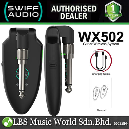 Swiff Audio WX502 Rechargeable UHF Digital Guitar Wireless System (WX 502)