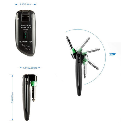 Swiff Audio WS-50 Blacking UHF Digital Guitar Wireless System (WS50)