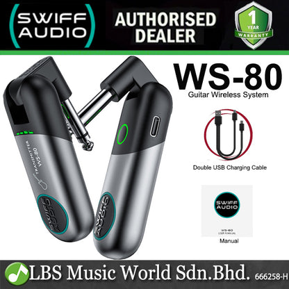 Swiff Audio WS-80 Rechargeable UHF Digital Guitar Wireless System (WS80)