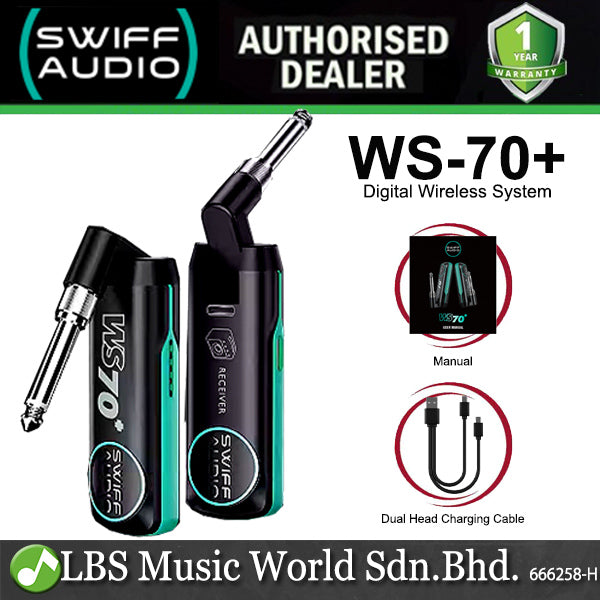 Swiff Audio WS-70+ Mini Digital Wireless System with Angle Adjustable (WS70 +)