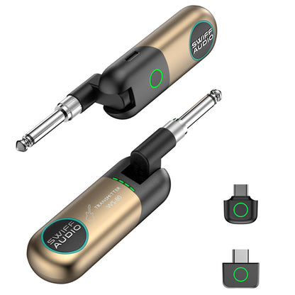 Swiff Audio WS-85  3 in 1 Wireless Guitar System with OTG, In Ear Monitor and Charging Case (WS85)