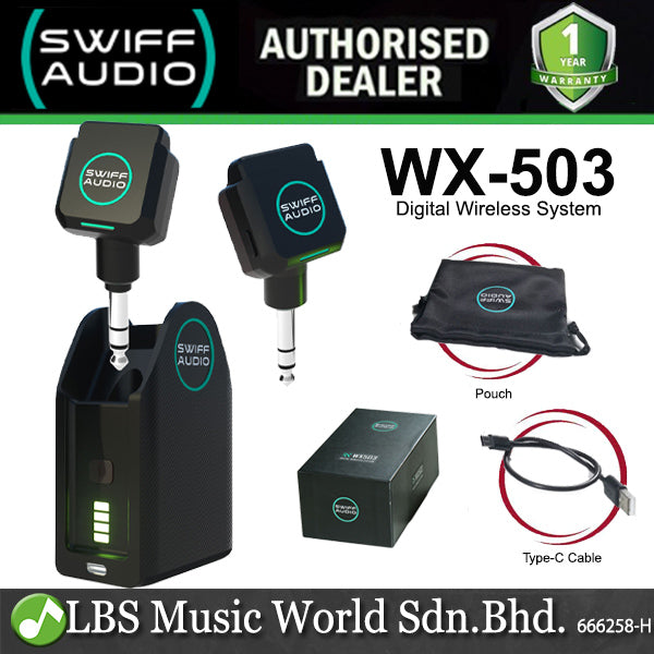 Swiff Audio WX-503 Rechargeable Guitar Digital Wireless System (WX503)