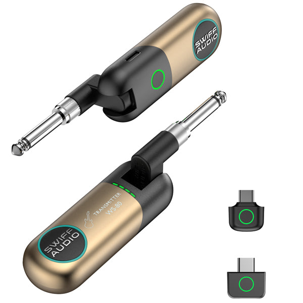 Swiff Audio WS-85  3 in 1 Wireless Guitar System with OTG, In Ear Monitor and Charging Case (WS85)