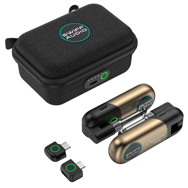 Swiff Audio WS-85  3 in 1 Wireless Guitar System with OTG, In Ear Monitor and Charging Case (WS85)