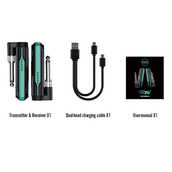 Swiff Audio WS-70+ Mini Digital Wireless System with Angle Adjustable (WS70 +)